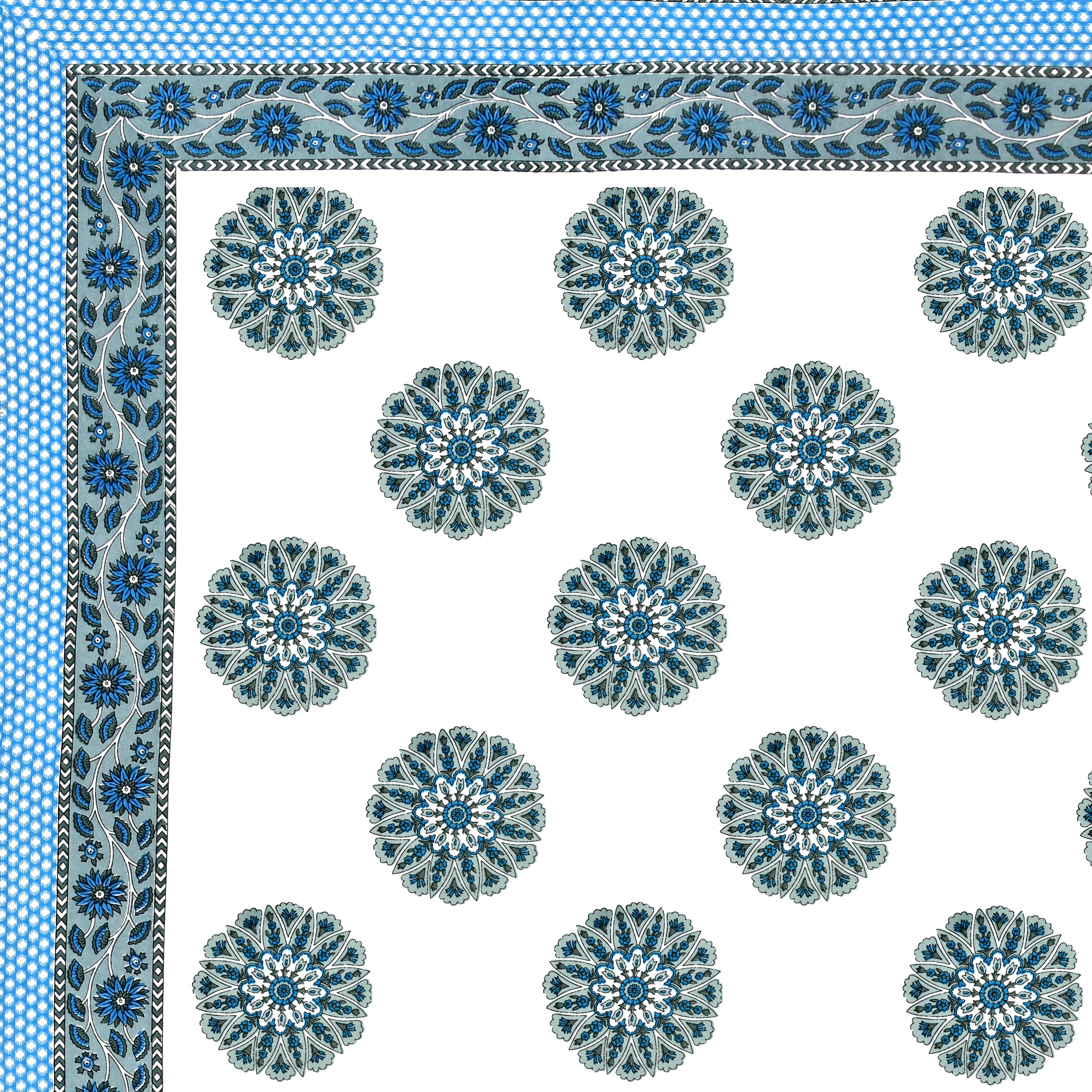 100% COTTON TRADITIONAL  PRINTED SINGLE BEDSHEET ( SIZE 60 X 90 )