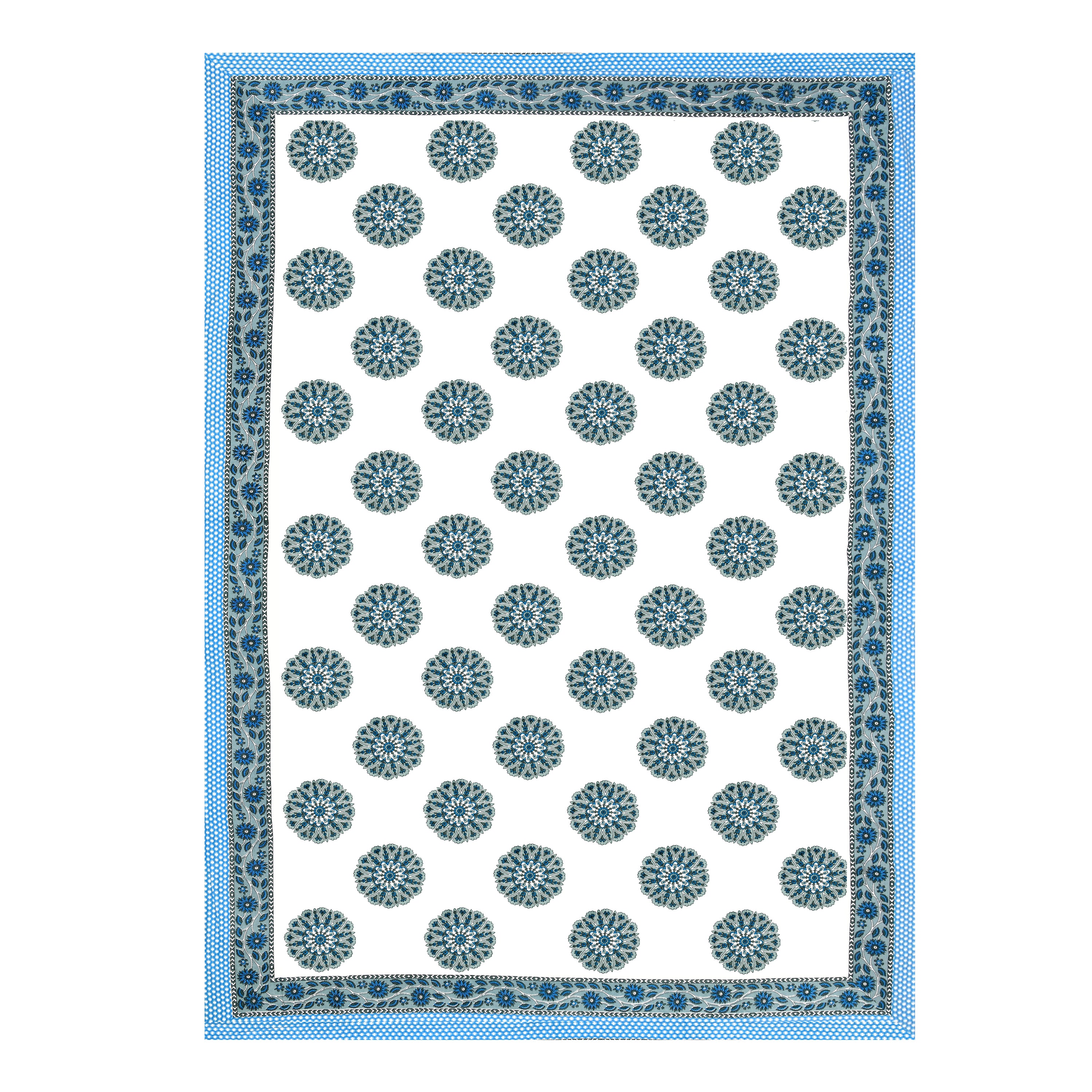 100% COTTON TRADITIONAL  PRINTED SINGLE BEDSHEET ( SIZE 60 X 90 )