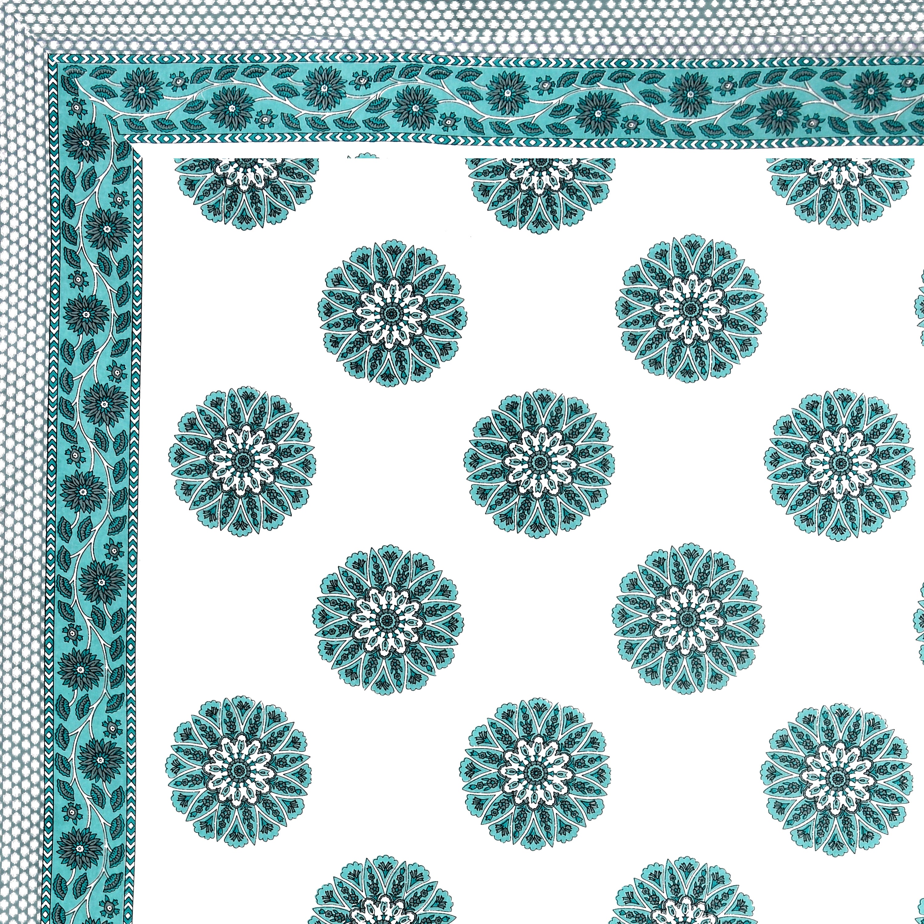 100% COTTON TRADITIONAL  PRINTED SINGLE BEDSHEET ( SIZE 60 X 90 )