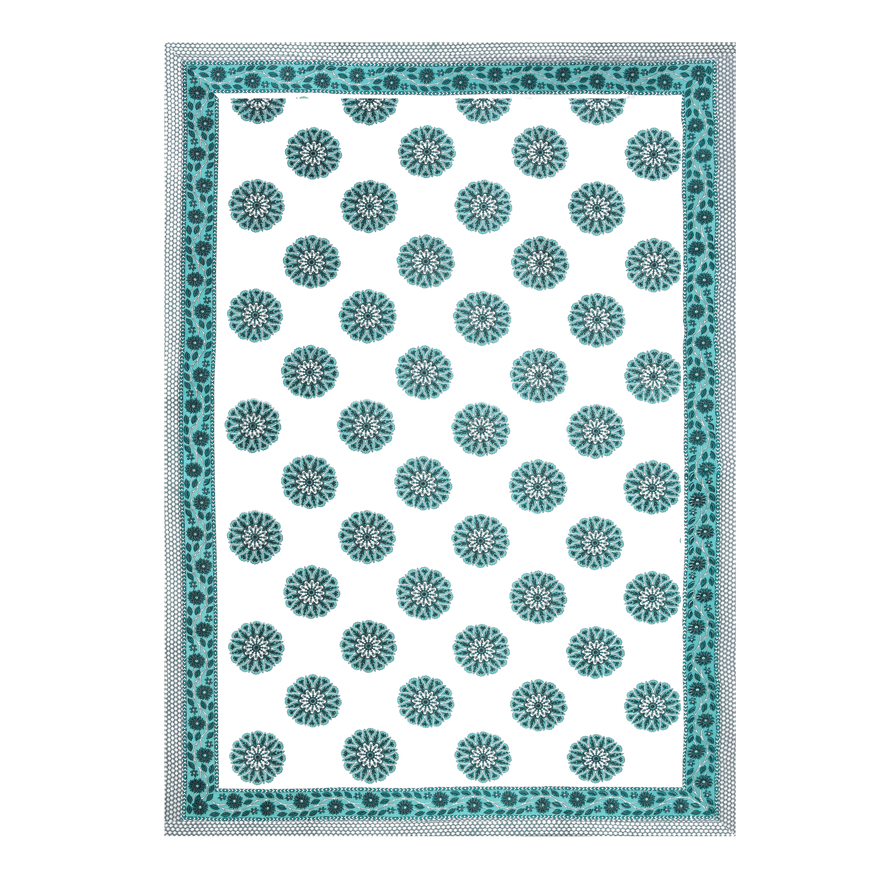 100% COTTON TRADITIONAL  PRINTED SINGLE BEDSHEET ( SIZE 60 X 90 )