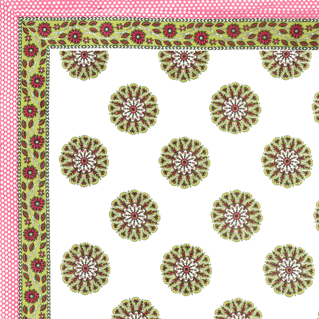 100% COTTON TRADITIONAL  PRINTED SINGLE BEDSHEET ( SIZE 60 X 90 )