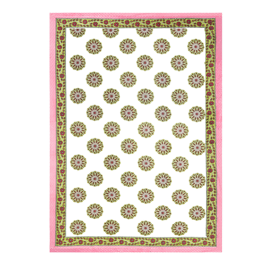 100% COTTON TRADITIONAL  PRINTED SINGLE BEDSHEET ( SIZE 60 X 90 )