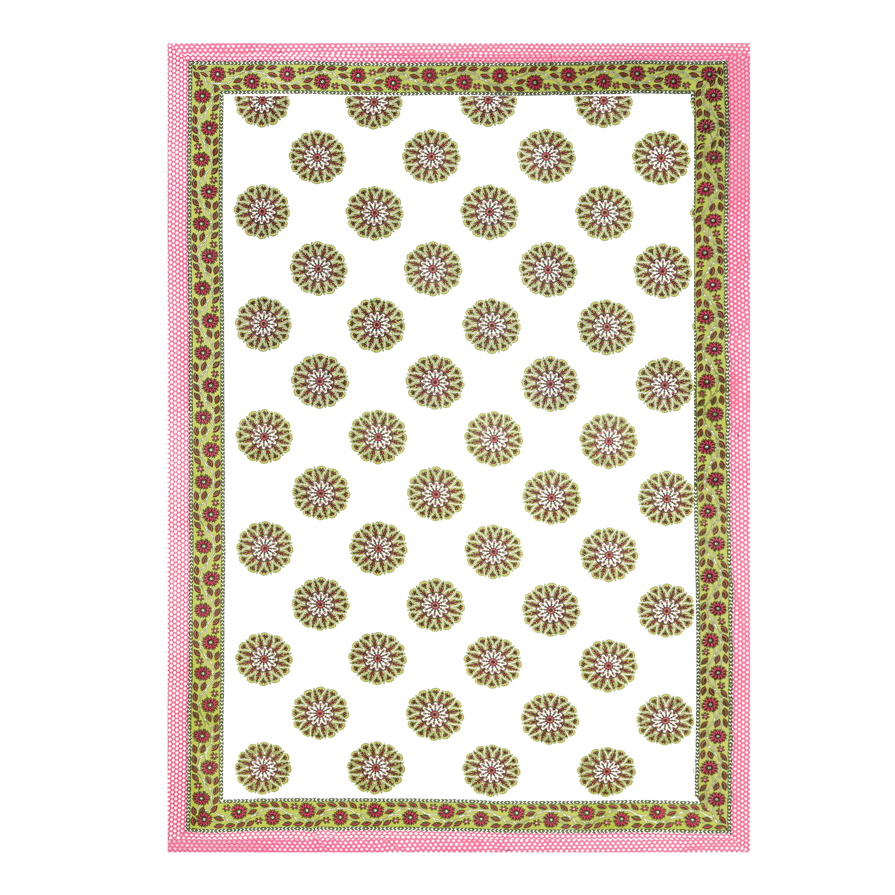 100% COTTON TRADITIONAL  PRINTED SINGLE BEDSHEET ( SIZE 60 X 90 )