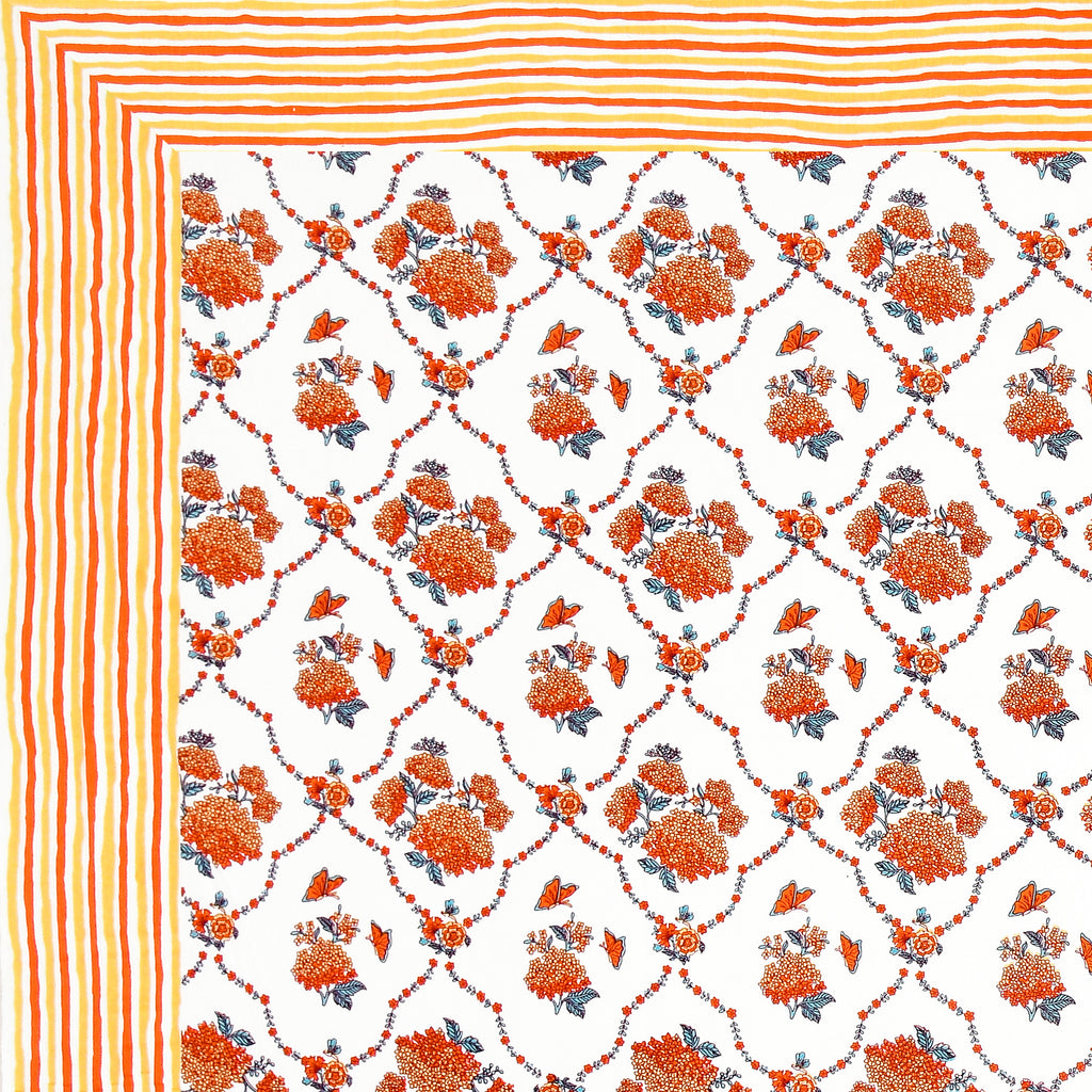 100% COTTON TRADITIONAL  PRINTED SINGLE BEDSHEET ( SIZE 60 X 90 )