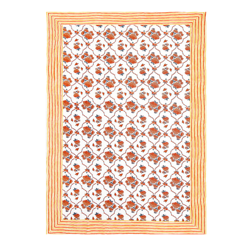 100% COTTON TRADITIONAL  PRINTED SINGLE BEDSHEET ( SIZE 60 X 90 )