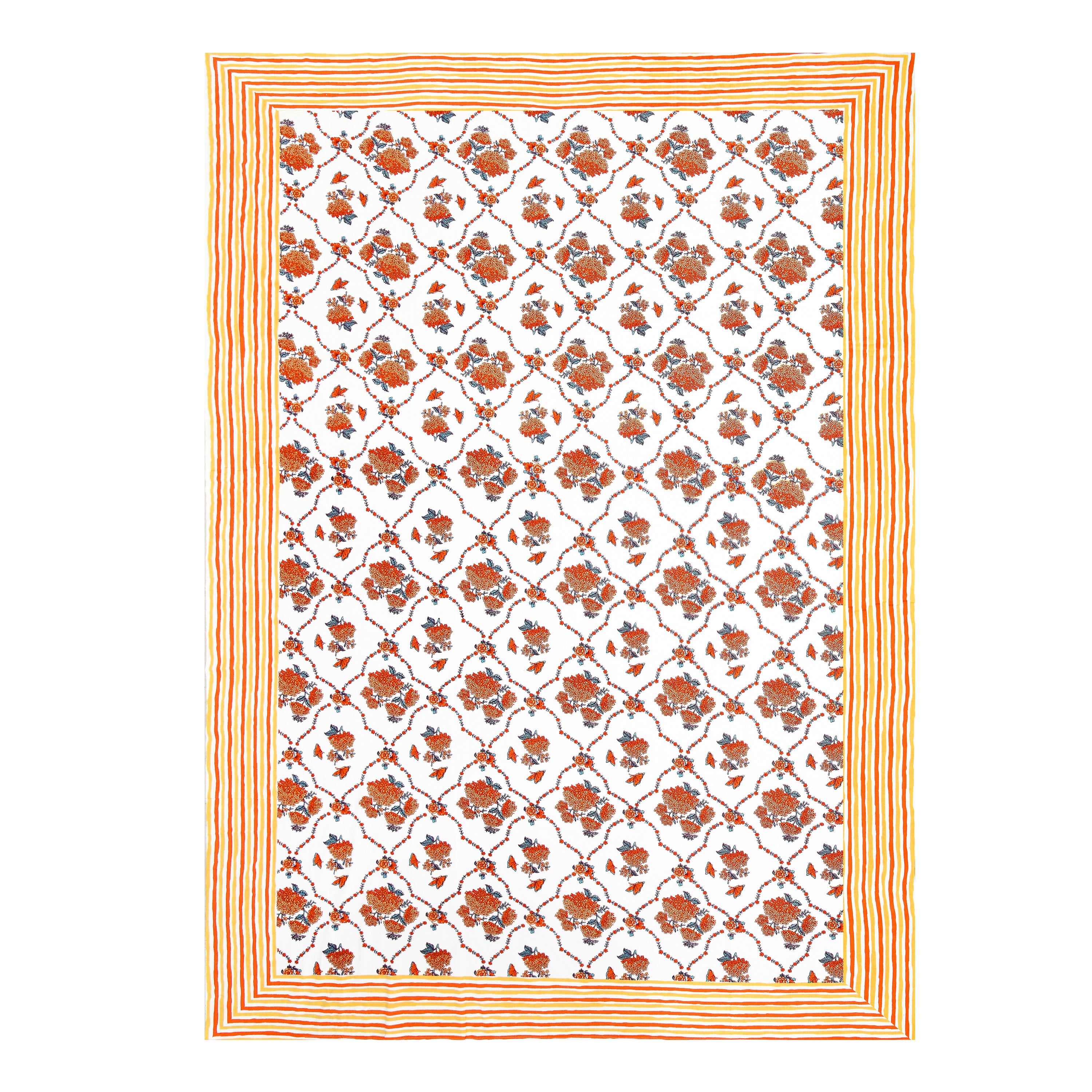 100% COTTON TRADITIONAL  PRINTED SINGLE BEDSHEET ( SIZE 60 X 90 )