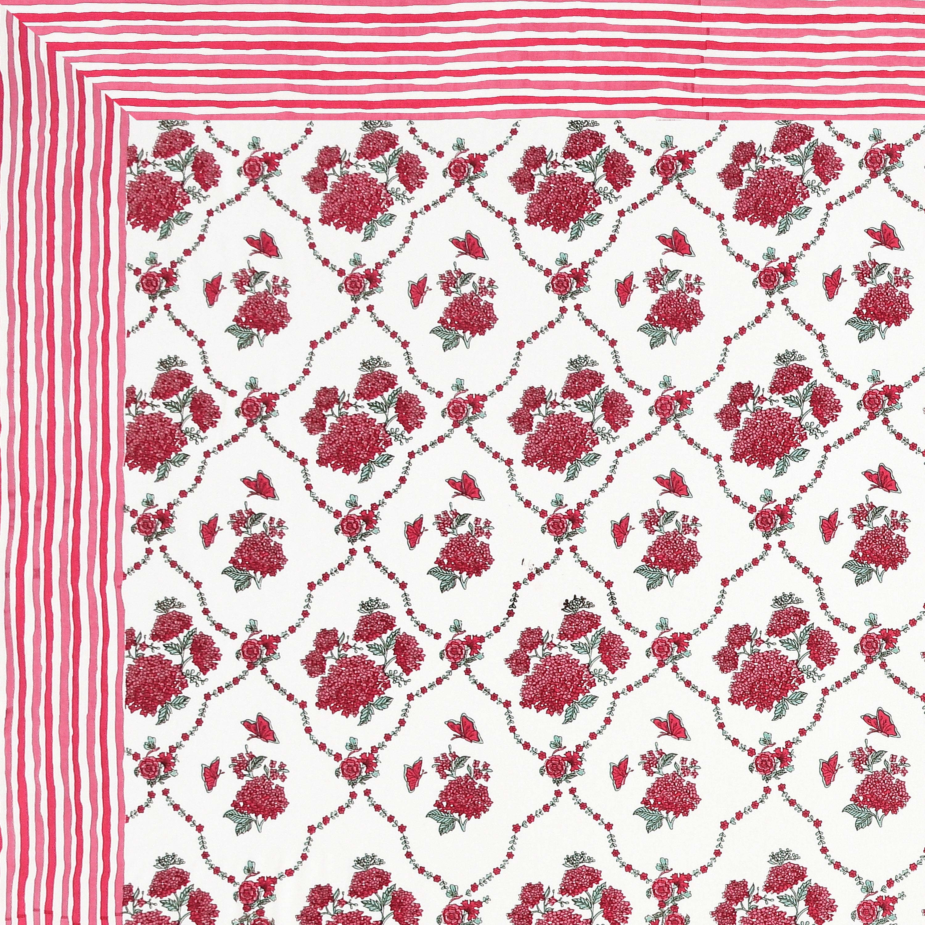 100% COTTON TRADITIONAL  PRINTED SINGLE BEDSHEET ( SIZE 60 X 90 )