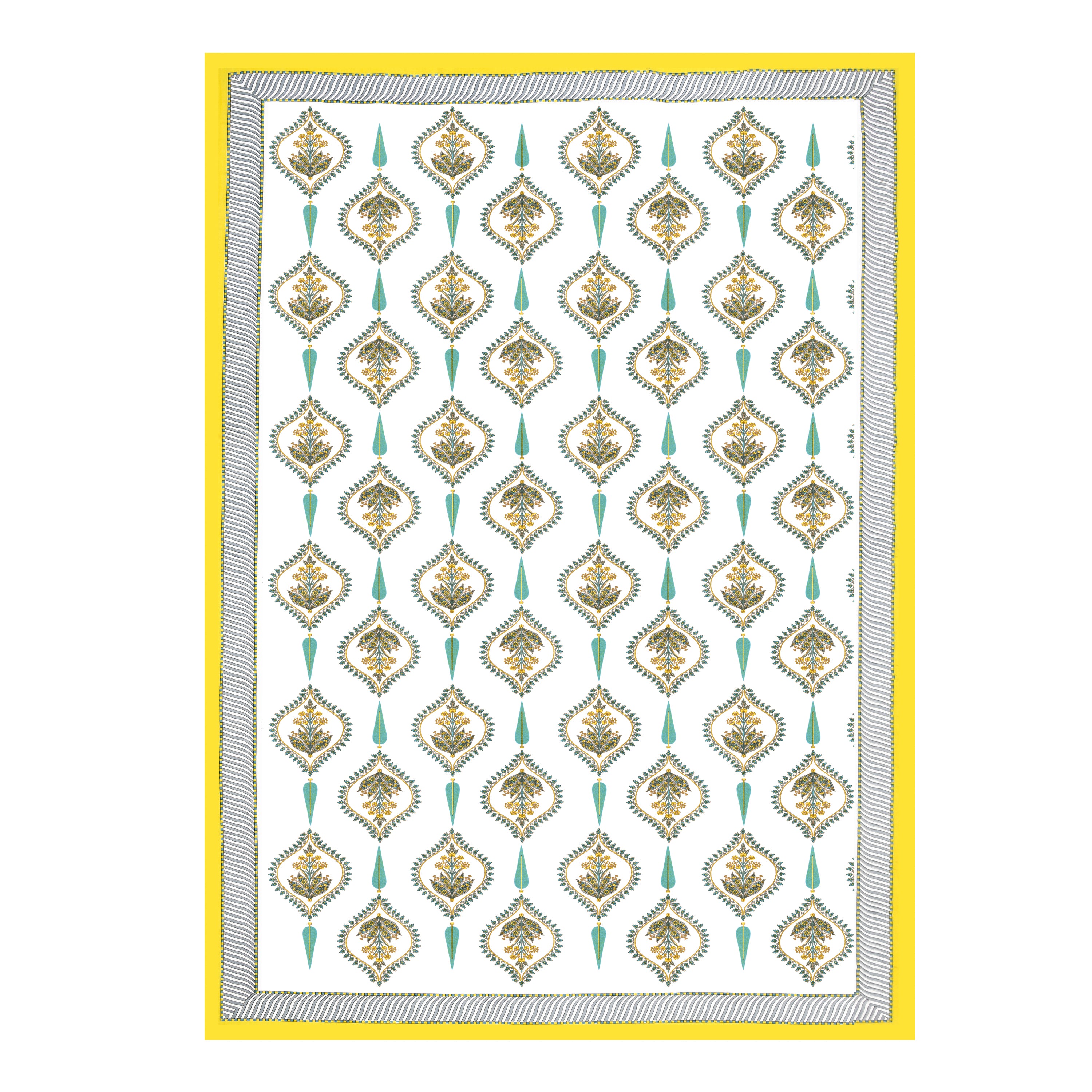 100% COTTON TRADITIONAL  PRINTED SINGLE BEDSHEET ( SIZE 60 X 90 )