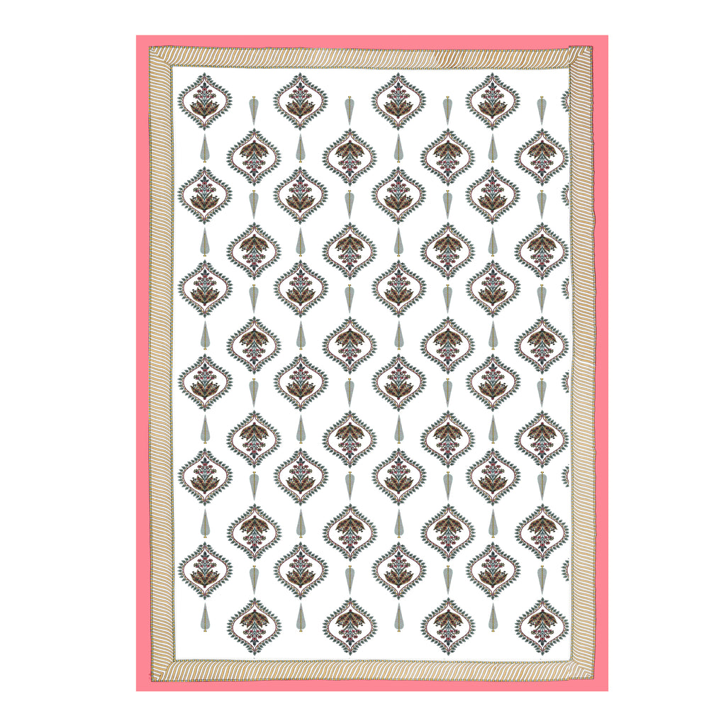 100% COTTON TRADITIONAL  PRINTED SINGLE BEDSHEET ( SIZE 60 X 90 )