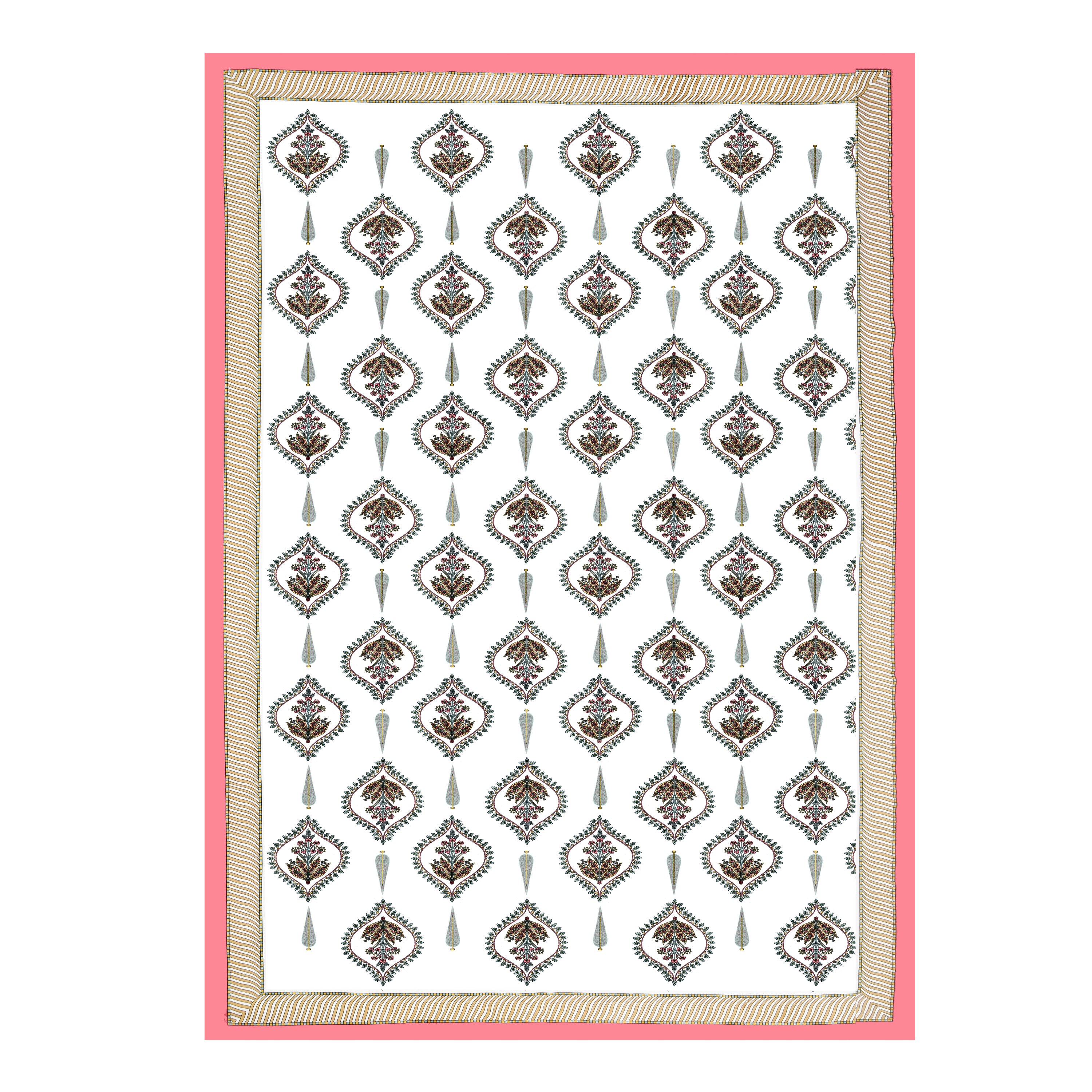 100% COTTON TRADITIONAL  PRINTED SINGLE BEDSHEET ( SIZE 60 X 90 )