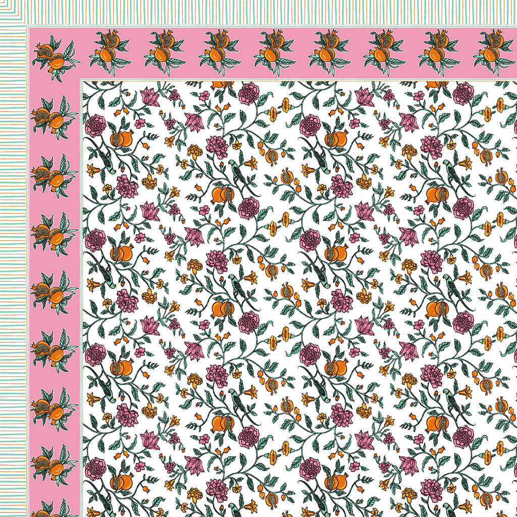 100% COTTON TRADITIONAL  PRINTED SINGLE BEDSHEET ( SIZE 60 X 90 )