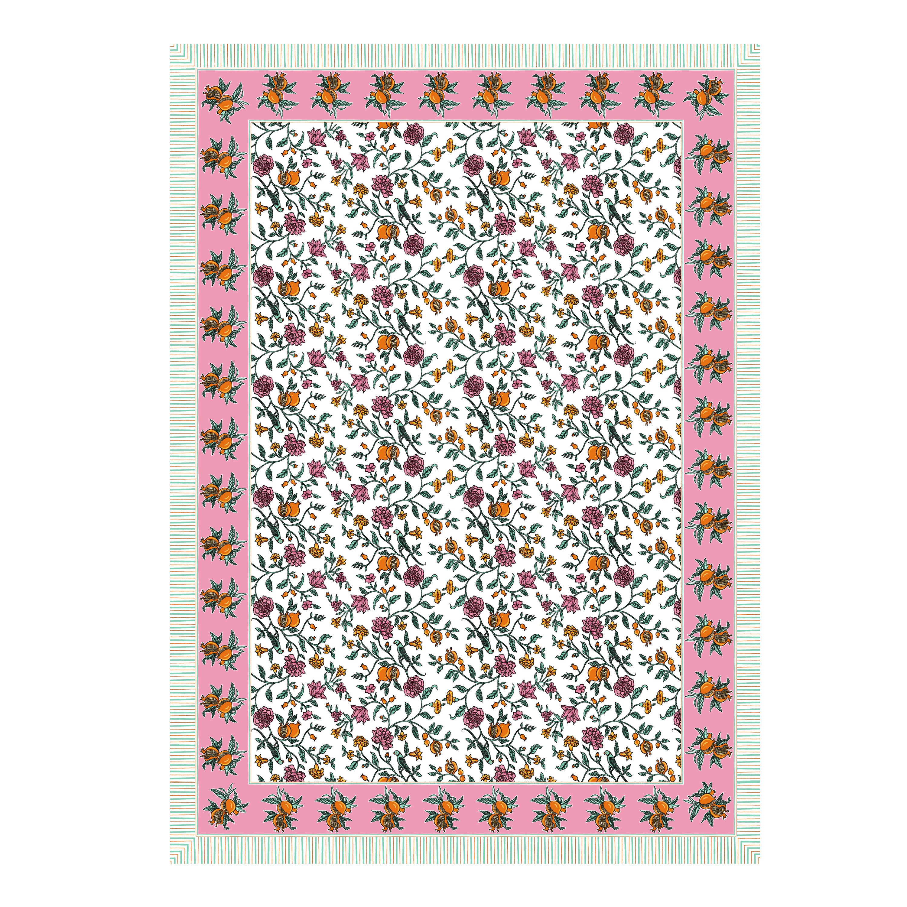 100% COTTON TRADITIONAL  PRINTED SINGLE BEDSHEET ( SIZE 60 X 90 )