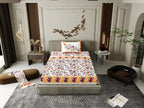 100% COTTON TRADITIONAL  PRINTED SINGLE BEDSHEET ( SIZE 60 X 90 )