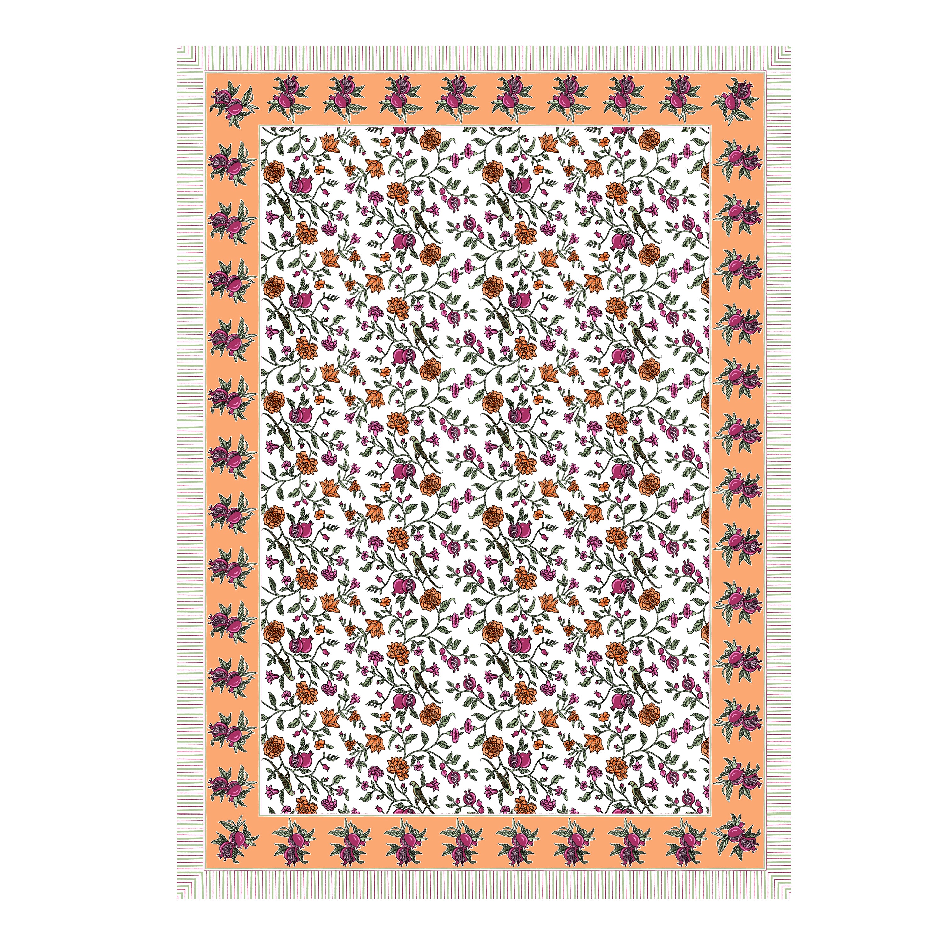 100% COTTON TRADITIONAL  PRINTED SINGLE BEDSHEET ( SIZE 60 X 90 )