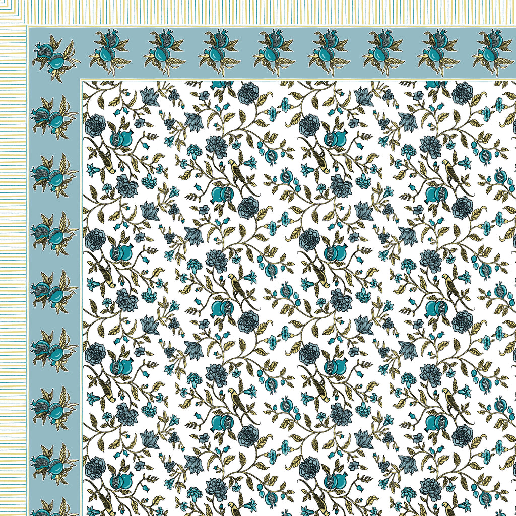 100% COTTON TRADITIONAL  PRINTED SINGLE BEDSHEET ( SIZE 60 X 90 )