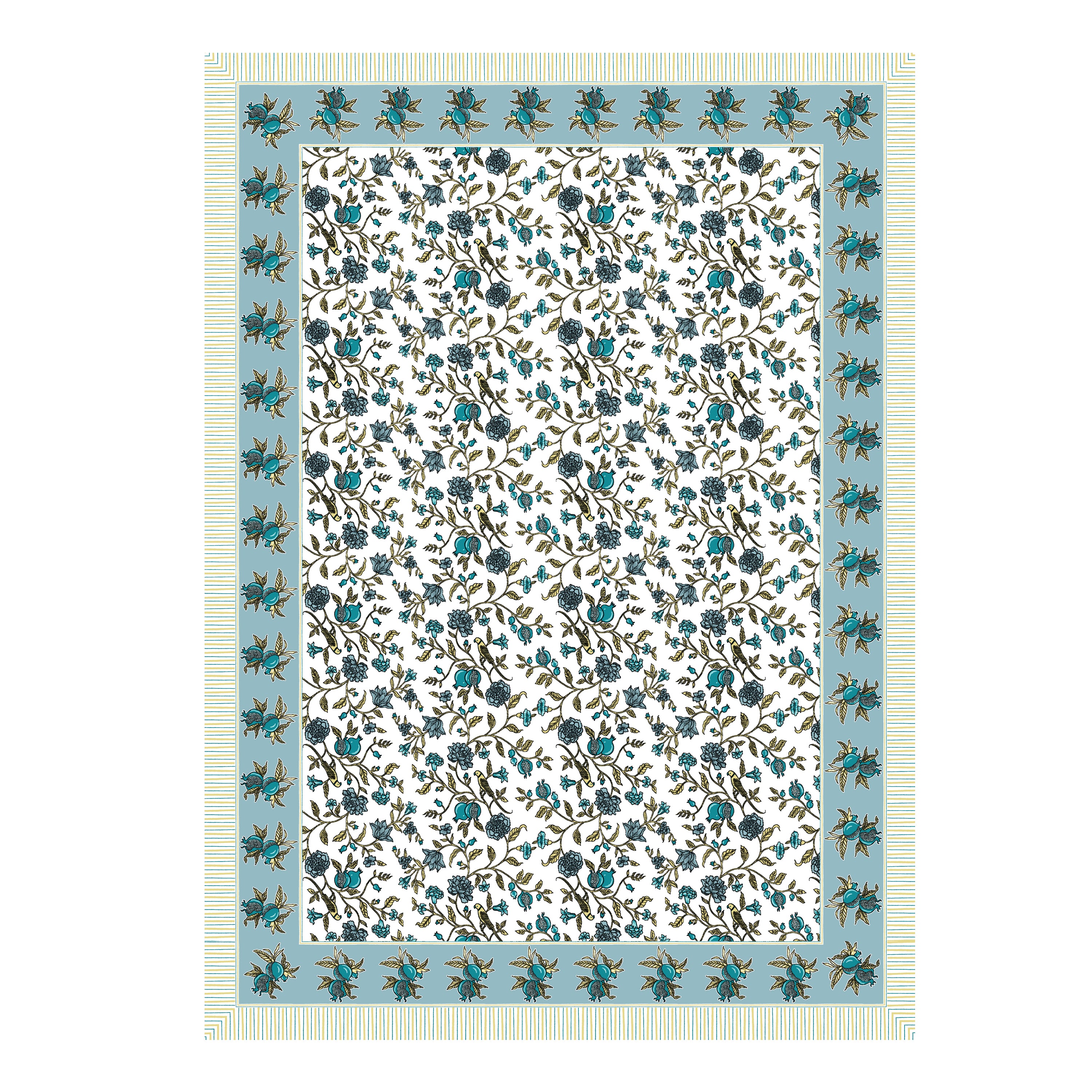 100% COTTON TRADITIONAL  PRINTED SINGLE BEDSHEET ( SIZE 60 X 90 )