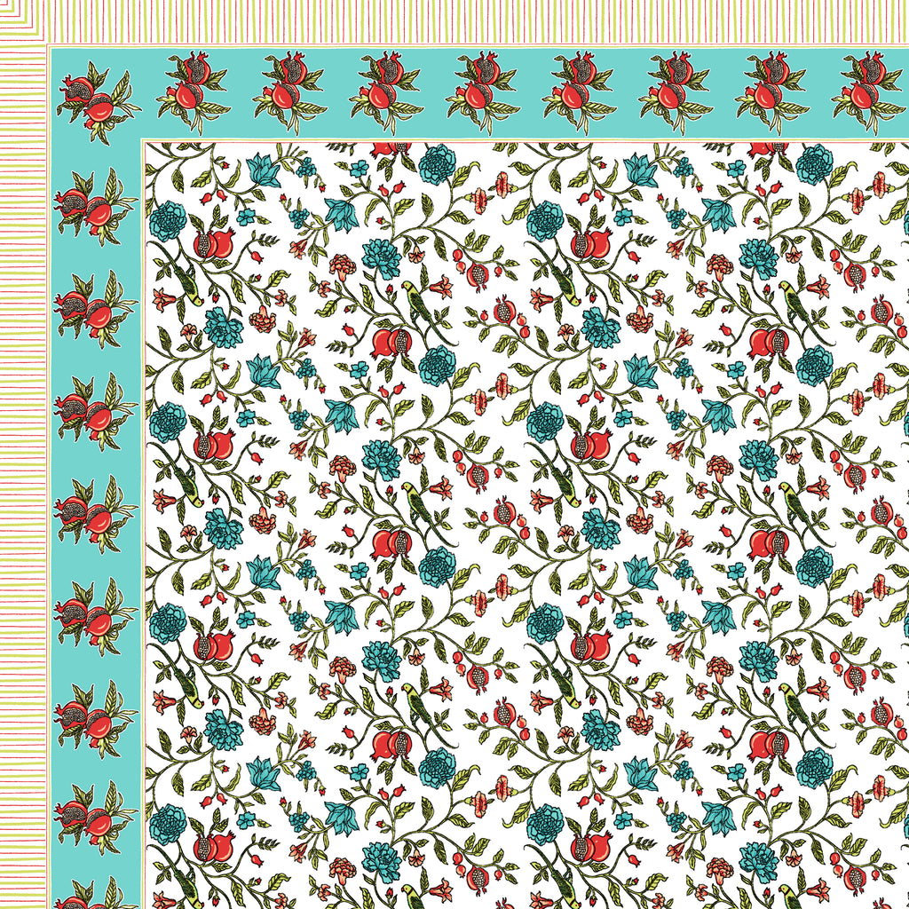 100% COTTON TRADITIONAL  PRINTED SINGLE BEDSHEET ( SIZE 60 X 90 )