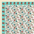 100% COTTON TRADITIONAL  PRINTED SINGLE BEDSHEET ( SIZE 60 X 90 )