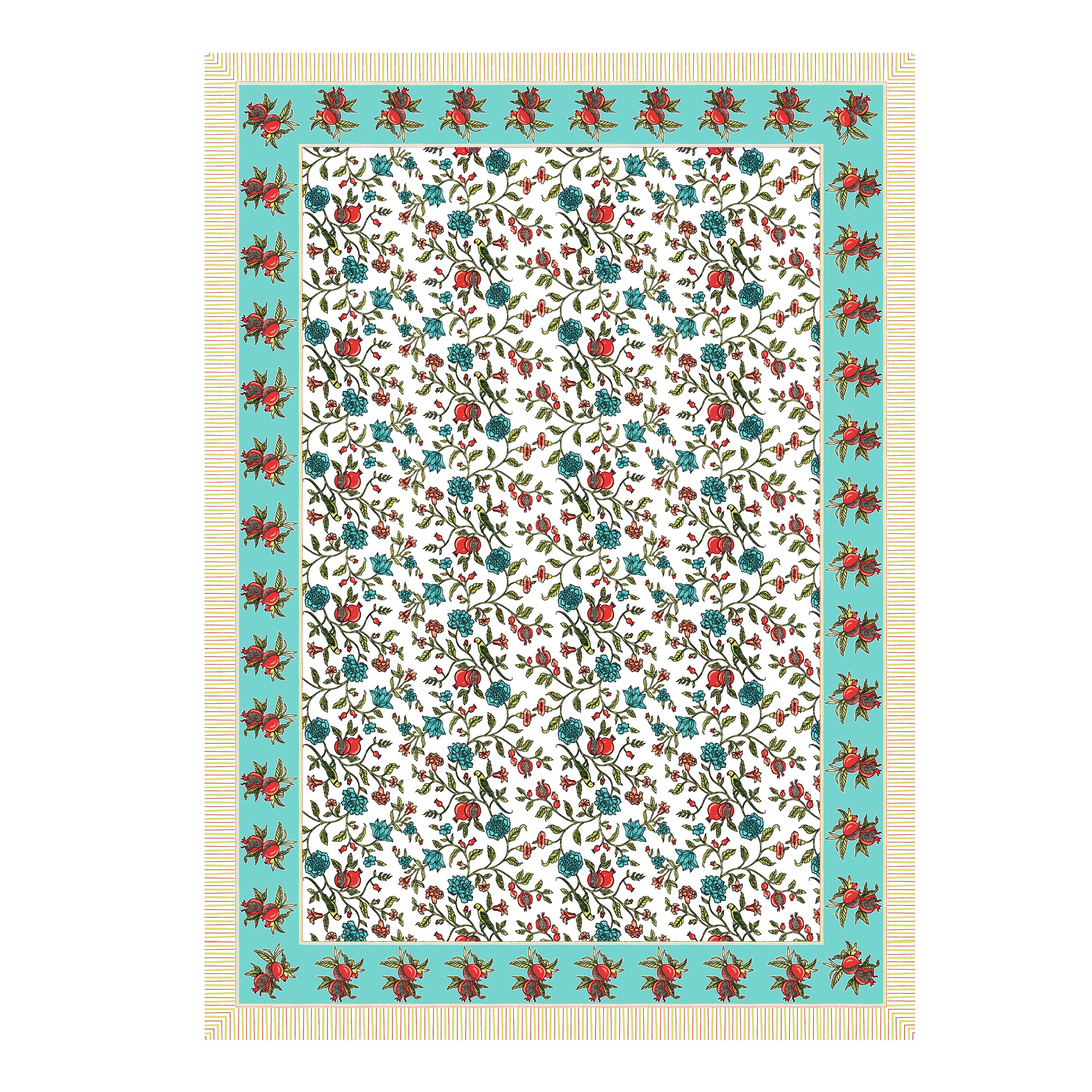 100% COTTON TRADITIONAL  PRINTED SINGLE BEDSHEET ( SIZE 60 X 90 )