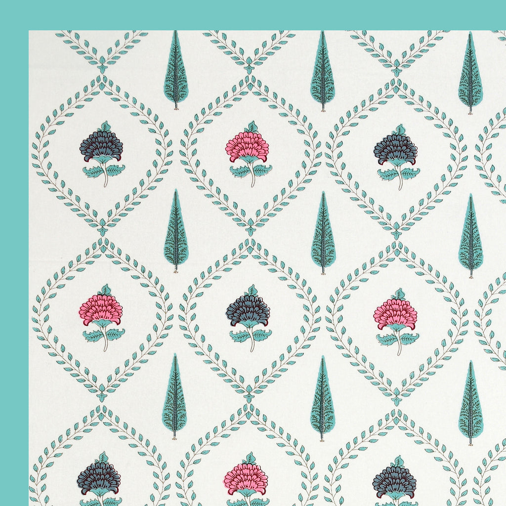 100% COTTON TRADITIONAL  PRINTED SINGLE BEDSHEET ( SIZE 60 X 90 )