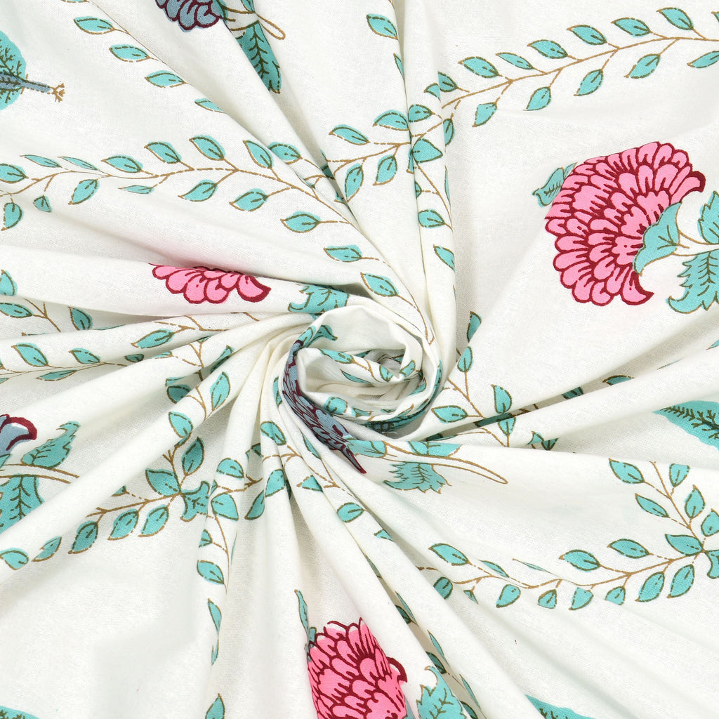 100% COTTON TRADITIONAL  PRINTED SINGLE BEDSHEET ( SIZE 60 X 90 )