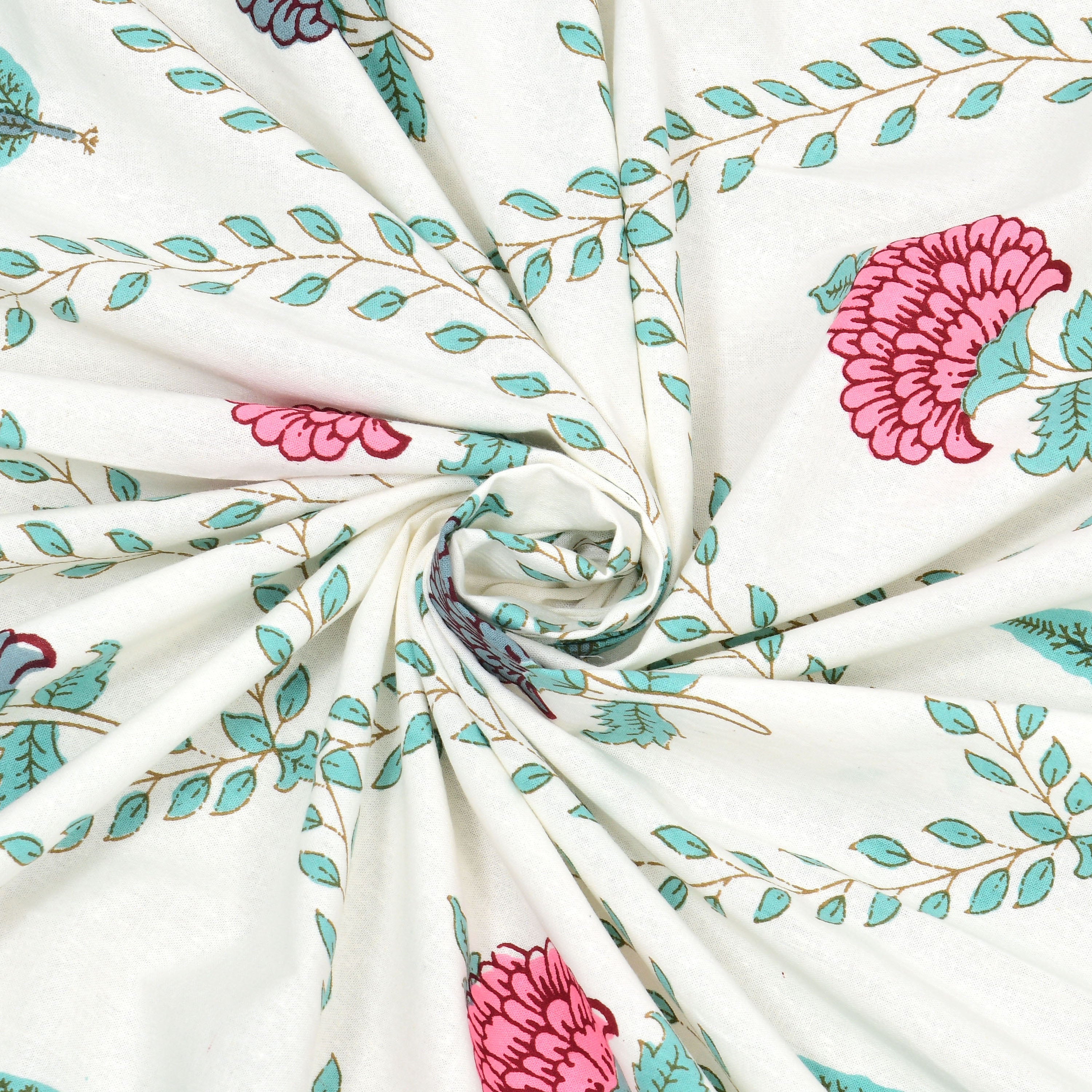 100% COTTON TRADITIONAL  PRINTED SINGLE BEDSHEET ( SIZE 60 X 90 )