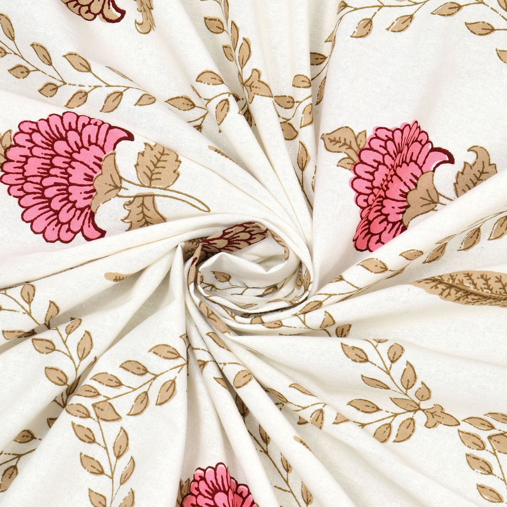 100% COTTON TRADITIONAL  PRINTED SINGLE BEDSHEET ( SIZE 60 X 90 )