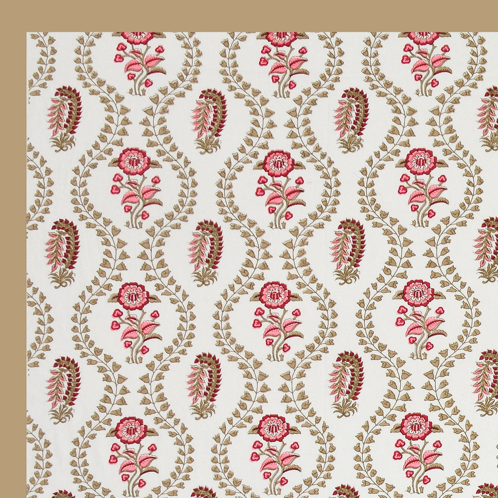 100% COTTON TRADITIONAL  PRINTED SINGLE BEDSHEET ( SIZE 60 X 90 )