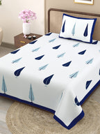 100% COTTON TRADITIONAL  PRINTED SINGLE BEDSHEET ( SIZE 60 X 90 )