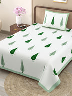 100% COTTON TRADITIONAL  PRINTED SINGLE BEDSHEET ( SIZE 60 X 90 )