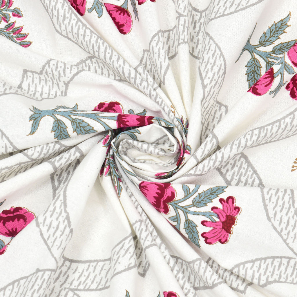 100% COTTON TRADITIONAL  PRINTED SINGLE BEDSHEET ( SIZE 60 X 90 )