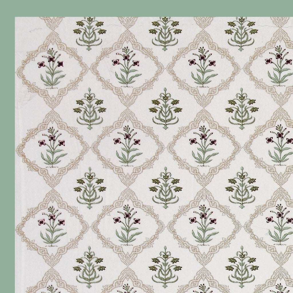 100% COTTON TRADITIONAL  PRINTED SINGLE BEDSHEET ( SIZE 60 X 90 )