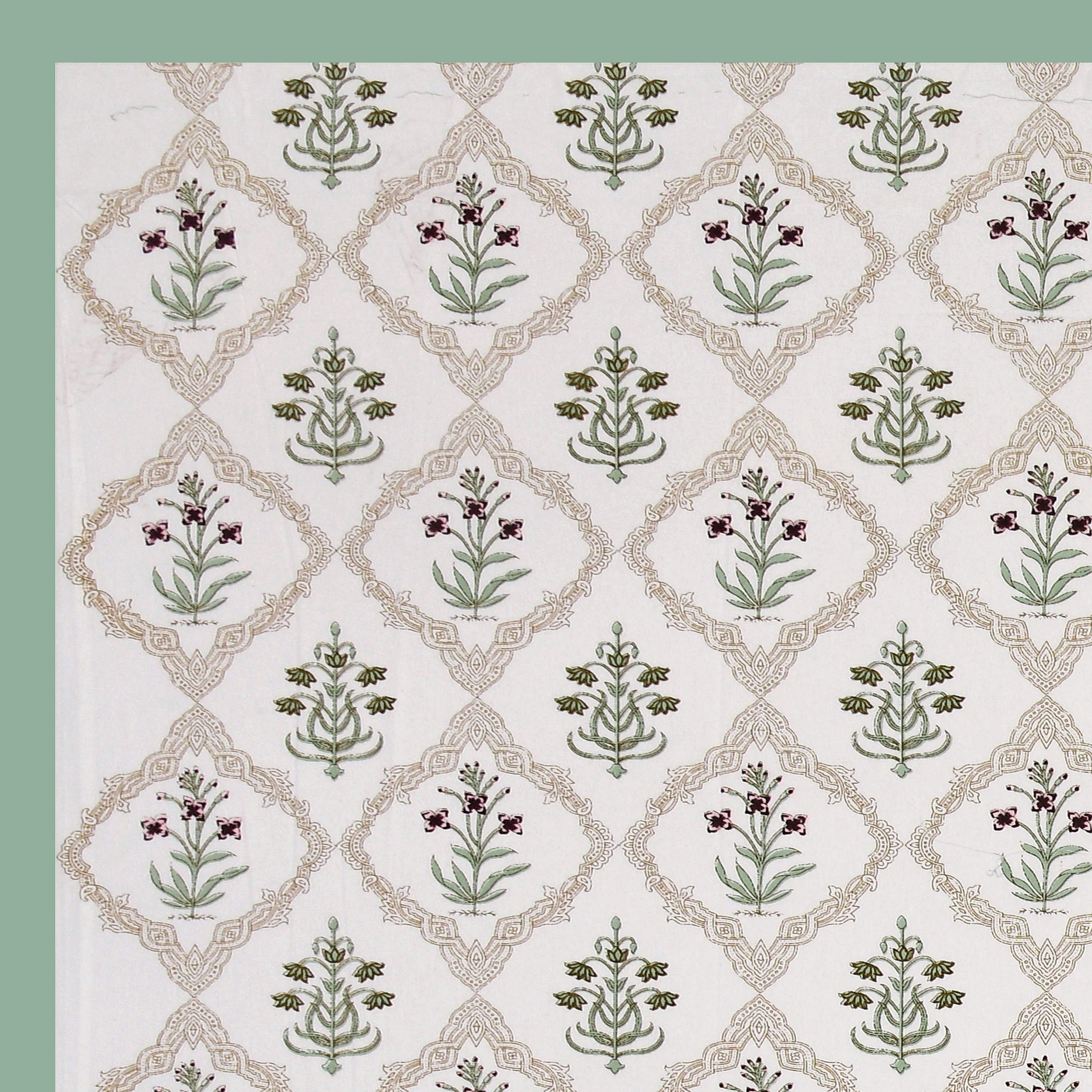 100% COTTON TRADITIONAL  PRINTED SINGLE BEDSHEET ( SIZE 60 X 90 )