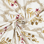 100% COTTON TRADITIONAL  PRINTED SINGLE BEDSHEET ( SIZE 60 X 90 )