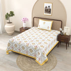 100% COTTON TRADITIONAL  PRINTED SINGLE BEDSHEET ( SIZE 60 X 90 )