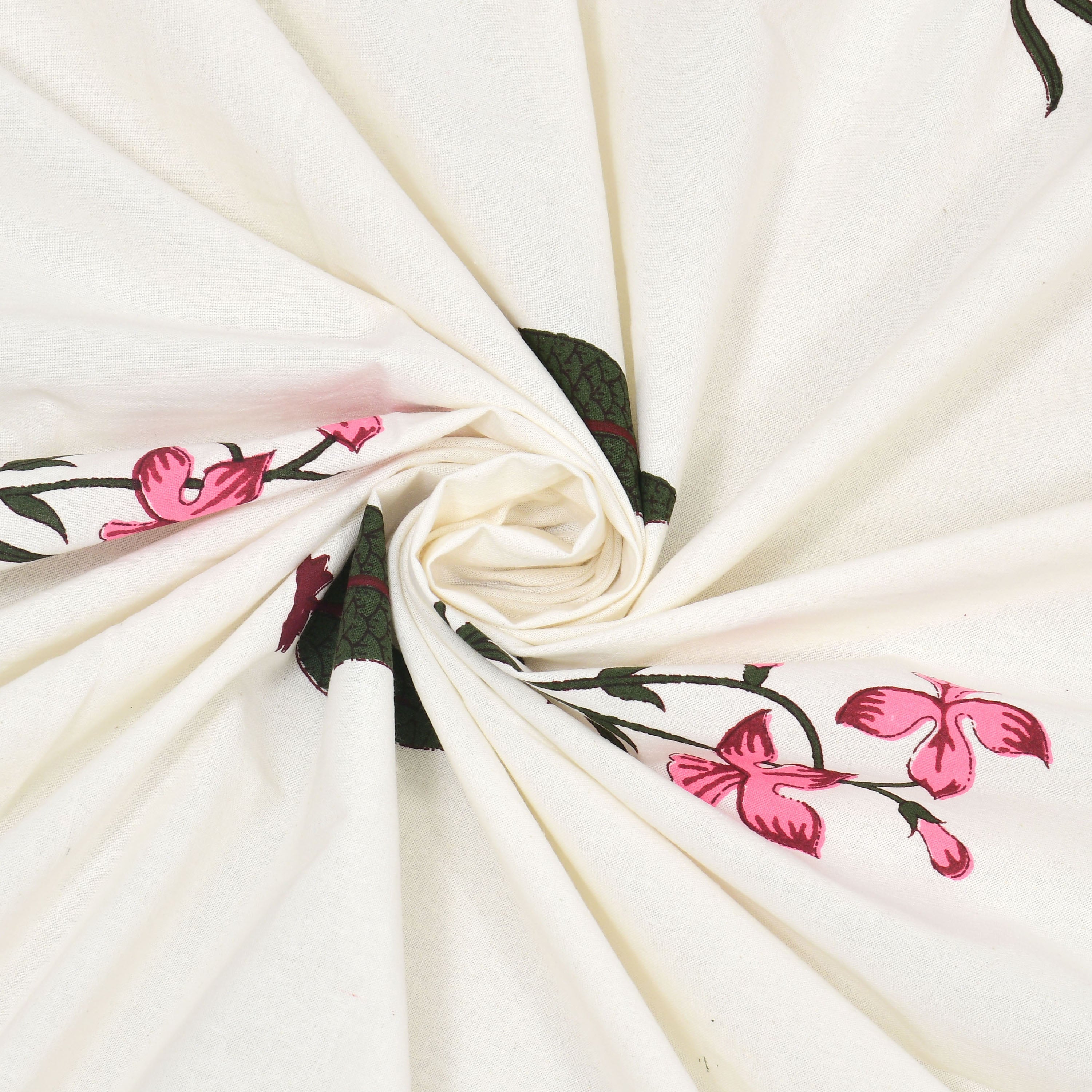 100% COTTON TRADITIONAL  PRINTED SINGLE BEDSHEET ( SIZE 60 X 90 )