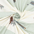 100% COTTON TRADITIONAL  PRINTED SINGLE BEDSHEET ( SIZE 60 X 90 )