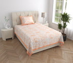100% COTTON TRADITIONAL  PRINTED SINGLE BEDSHEET ( SIZE 60 X 90 )