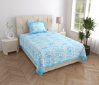 100% COTTON TRADITIONAL  PRINTED SINGLE BEDSHEET ( SIZE 60 X 90 )