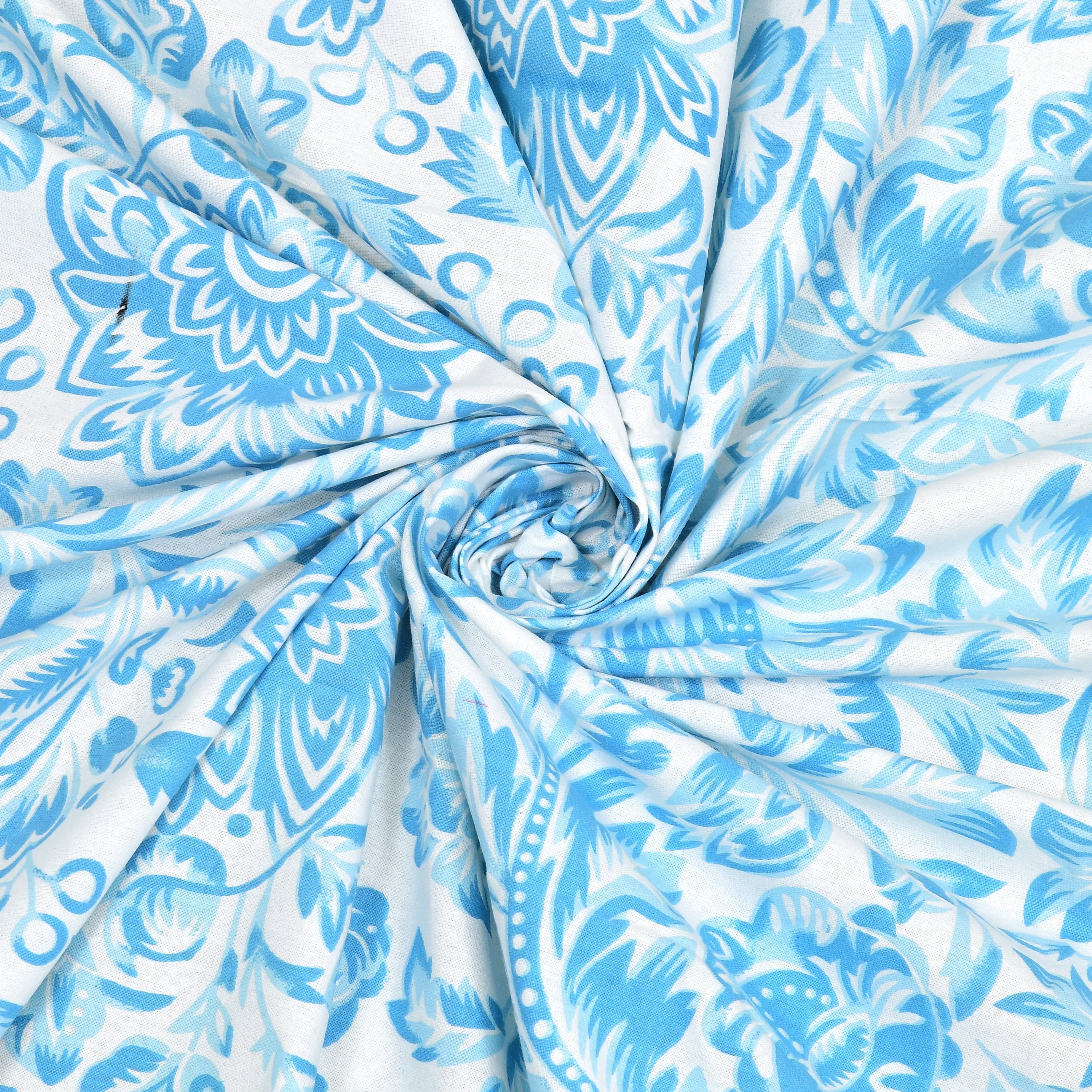 100% COTTON TRADITIONAL  PRINTED SINGLE BEDSHEET ( SIZE 60 X 90 )