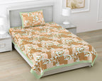 100% COTTON TRADITIONAL  PRINTED SINGLE BEDSHEET ( SIZE 60 X 90 )