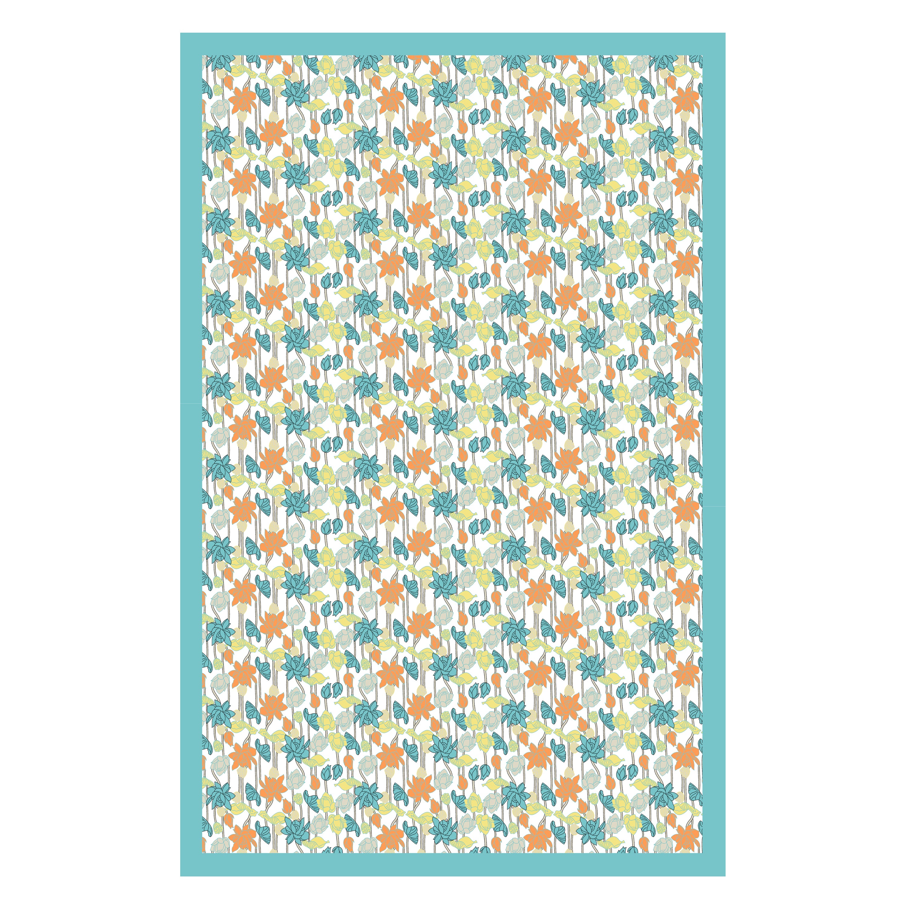 100% COTTON TRADITIONAL  PRINTED SINGLE BEDSHEET ( SIZE 60 X 90 )