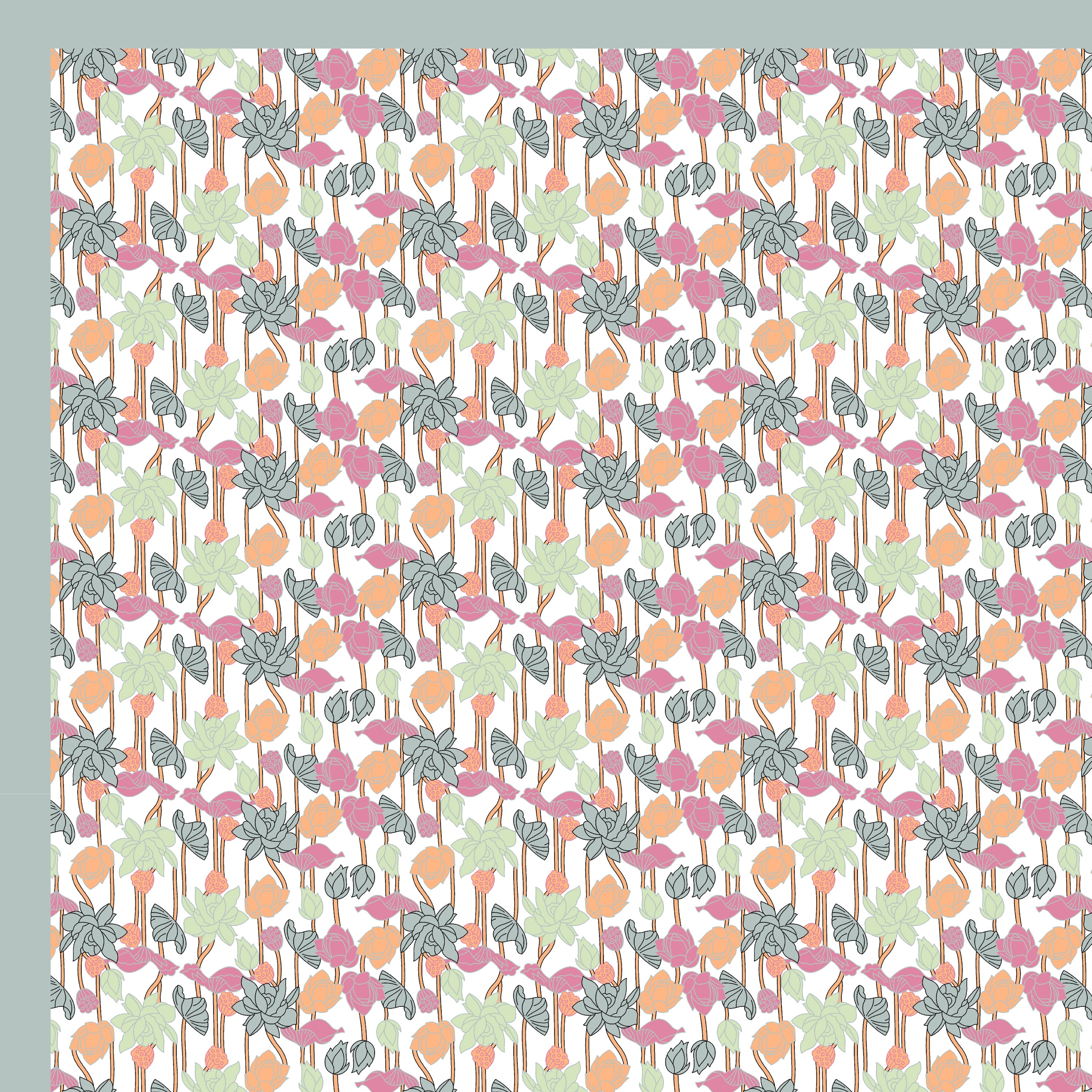 100% COTTON TRADITIONAL  PRINTED SINGLE BEDSHEET ( SIZE 60 X 90 )