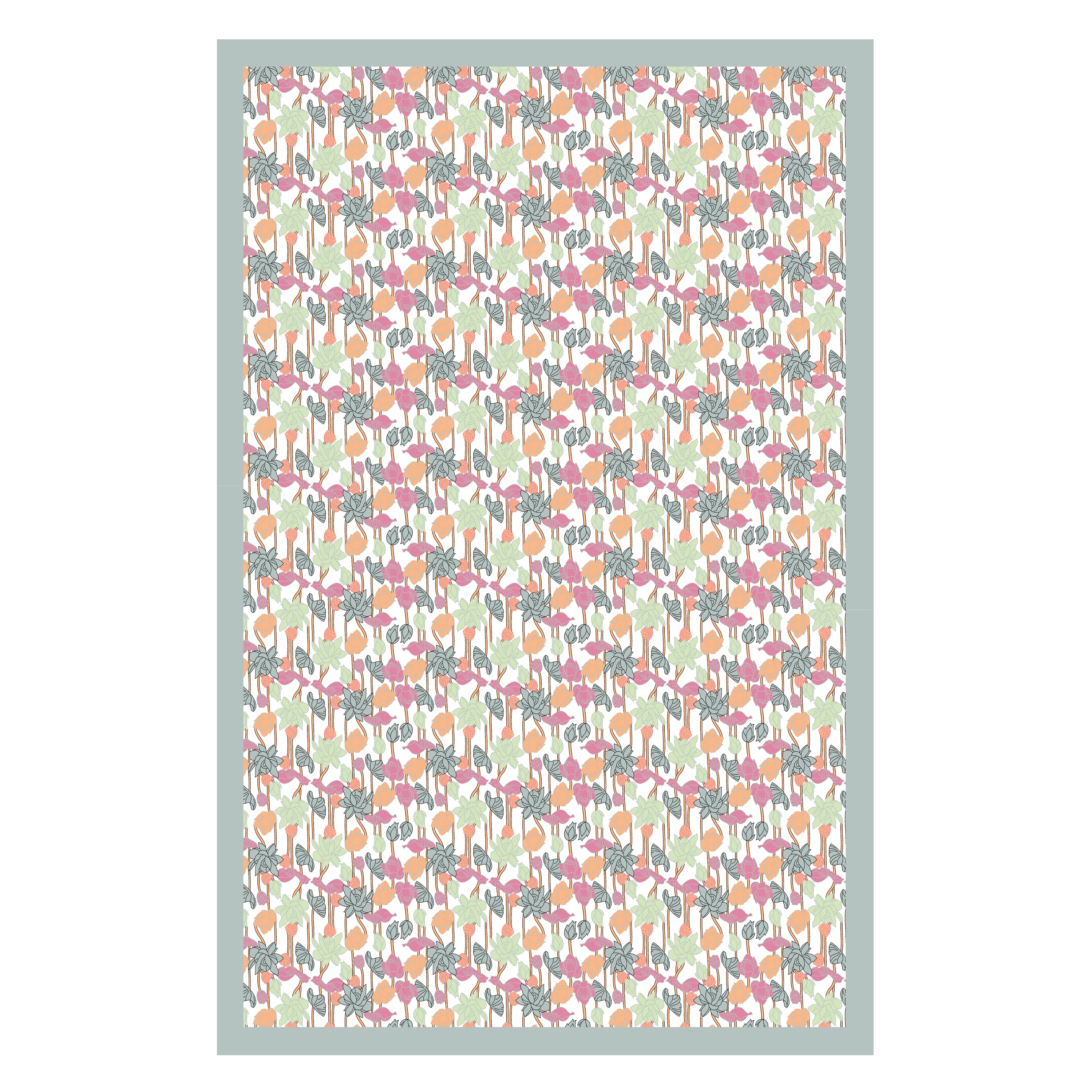 100% COTTON TRADITIONAL  PRINTED SINGLE BEDSHEET ( SIZE 60 X 90 )