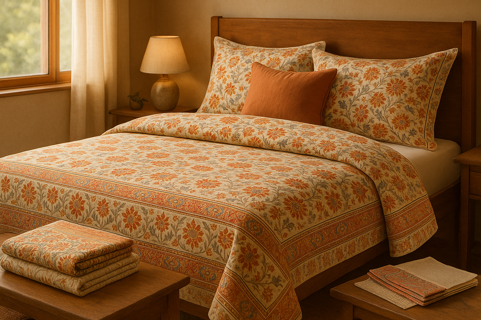 Generate an image for printed bedsheets brand. It is for about us section