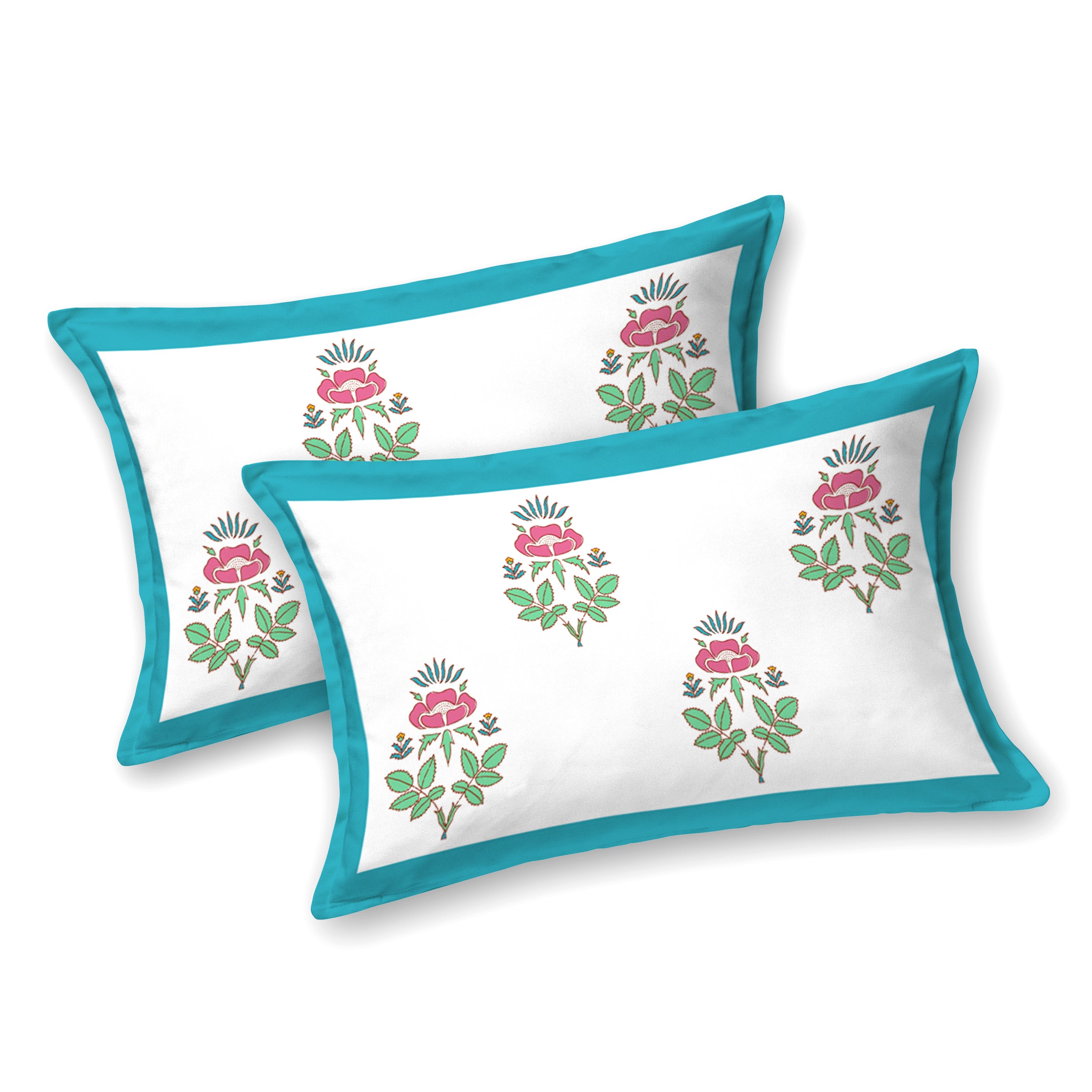 100% Cotton Traditional Floral Printed Bedsheet Multicolor ( Size 100 X 108 )