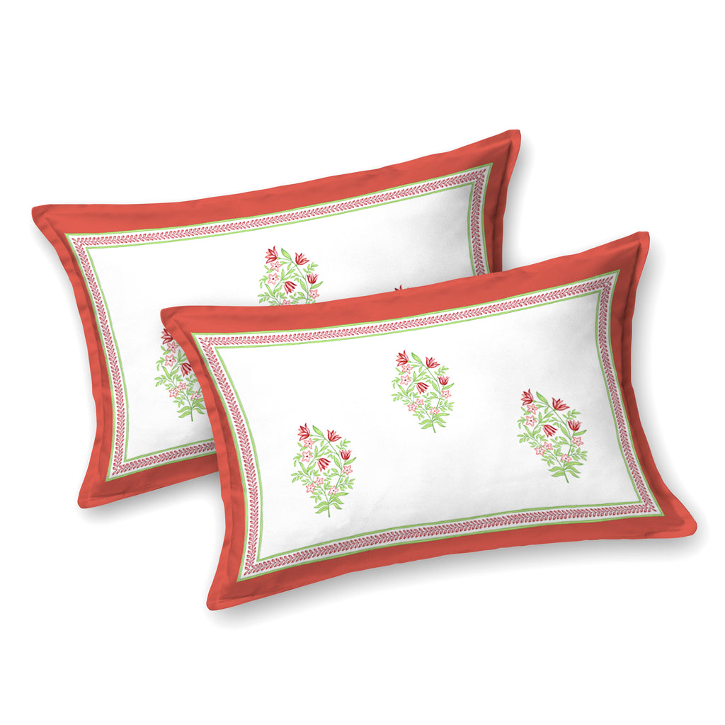 100% Cotton Traditional Floral Printed Bedsheet Multicolor ( Size 100 X 108 )