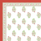 100% Cotton Traditional Floral Printed Bedsheet Multicolor ( Size 100 X 108 )