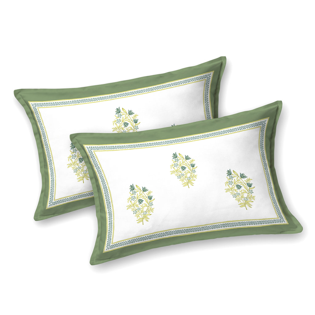 100% Cotton Traditional Floral Printed Bedsheet Multicolor ( Size 100 X 108 )