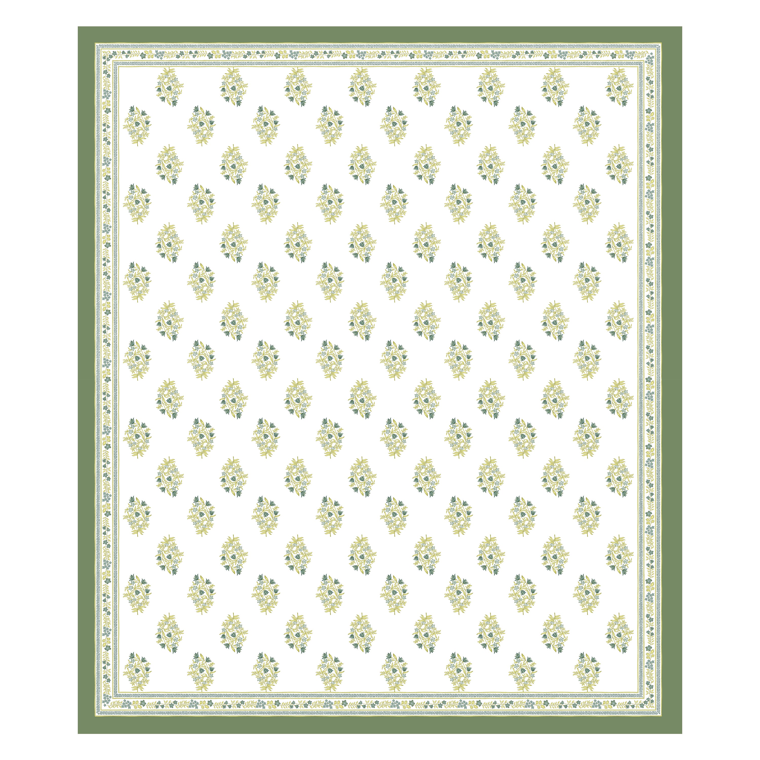 100% Cotton Traditional Floral Printed Bedsheet Multicolor ( Size 100 X 108 )